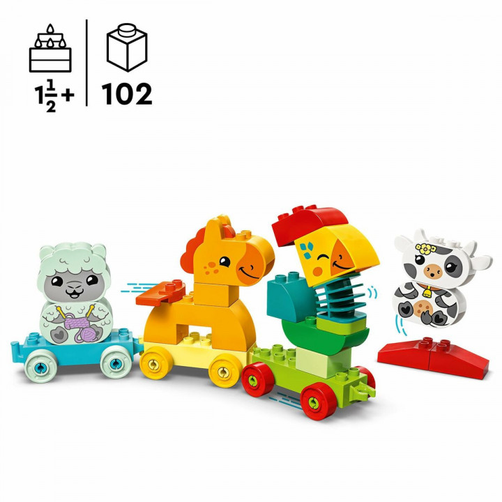 Playset Lego 10412 Animal Train 19 Pezzi