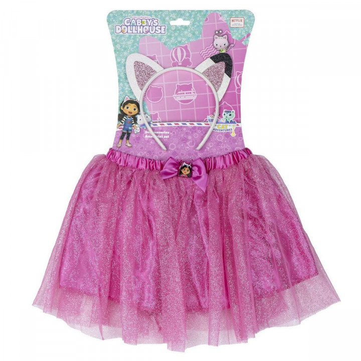 Gonna Gabby's Dollhouse Rosa Diadema Tutù 2 Pezzi