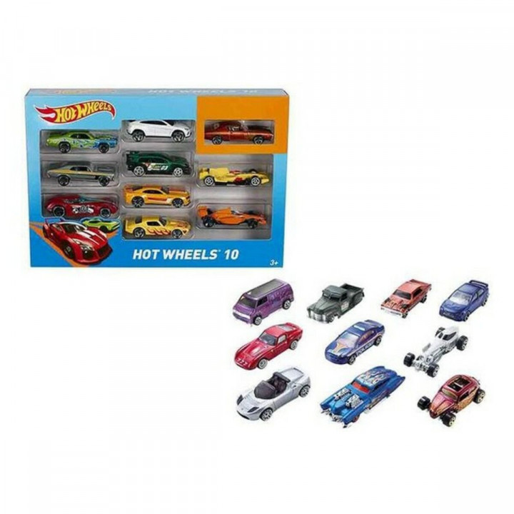 Playset de Vehículos Hot Wheels Metal (10 Pcs)