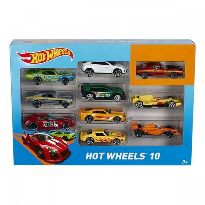 Voertuig Speelset Hot Wheels Metaal (10 Pcs)