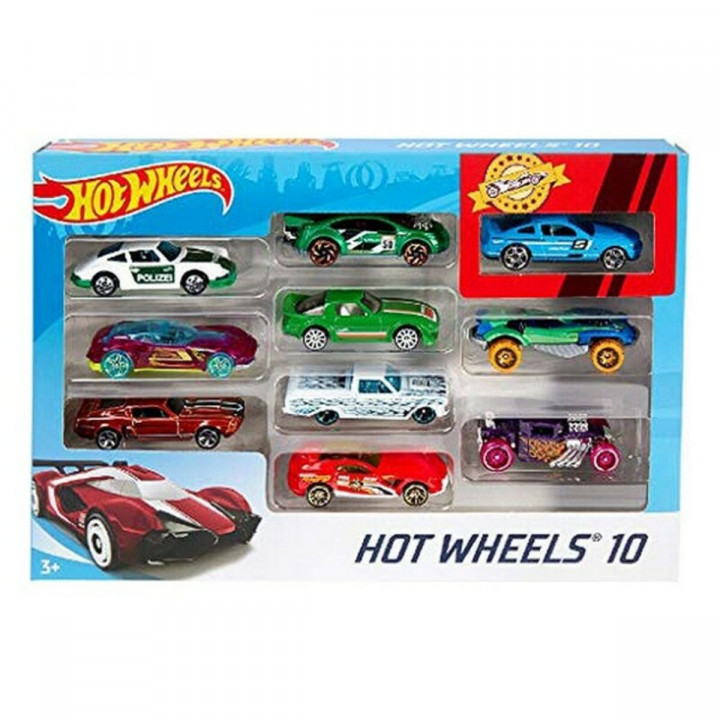Playset di Veicoli Hot Wheels Metallo (10 Pcs)