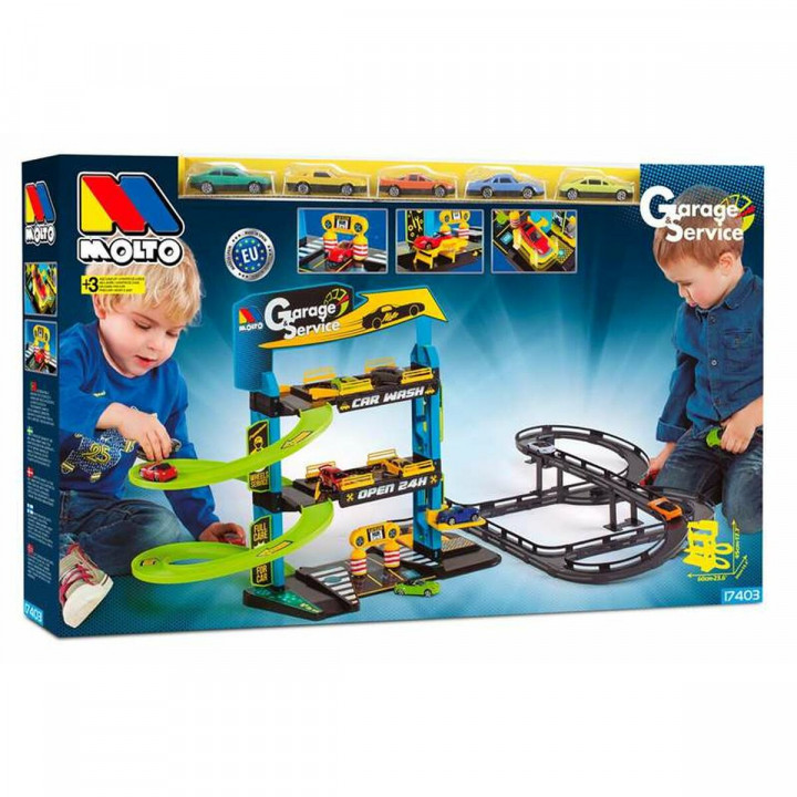 Parkhaus mit Fahrzeugen Moltó 17403 59 x 55 x 33 cm