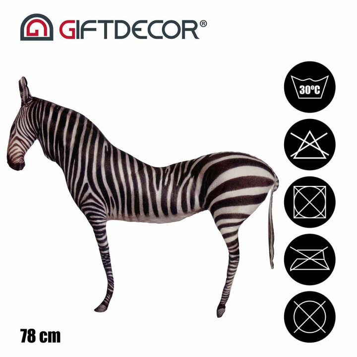 Cuscino Bianco Nero 9 x 54 x 72 cm