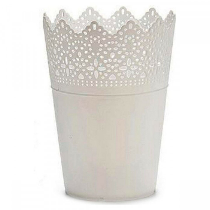 Vaso Ibergarden Bianco Plastica 15 x 18 x 15 cm