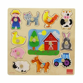 Puzzle di Legno per Bambini Goula 53025 (12 pcs)