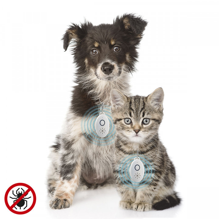 Wiederaufladbares Ultraschallgerät gegen Parasiten für Haustiere PetRep InnovaGoods