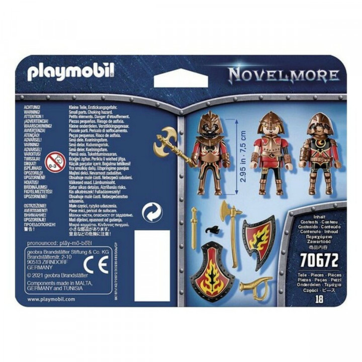Figurenset Novelmore Fire Knigths Playmobil 70672 (18 pcs)