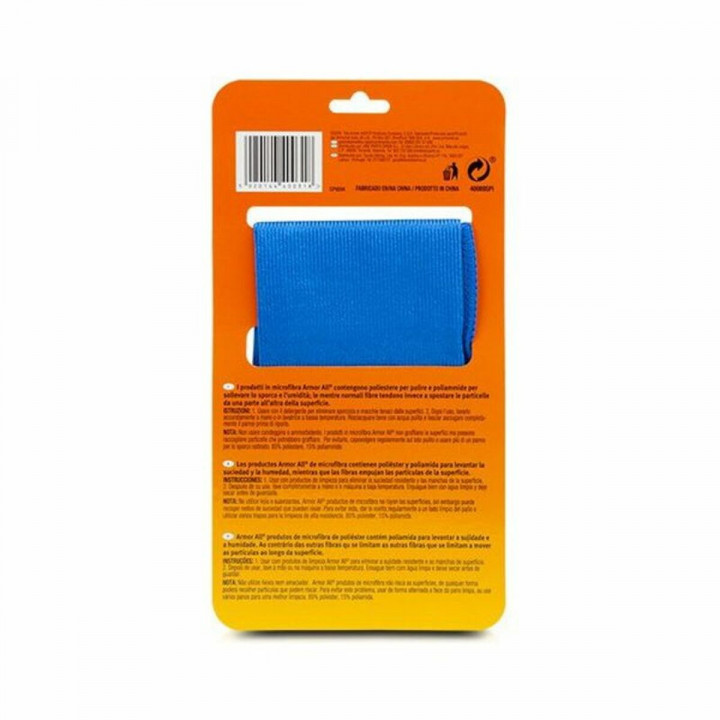 Asciugamano Armor All AA40089SPI Microfibra Puliscivetri Azzurro