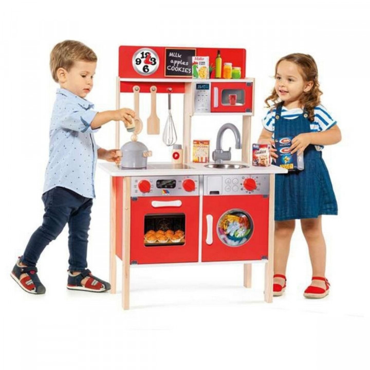 Cuisinière jouet Moltó 21292 Bois Rouge (10 pcs)