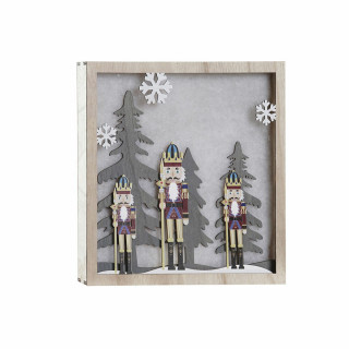 Wall Decoration DKD Home Decor Nutcracker MDF Wood (2 pcs) (30 x 4.5 x 30 cm)