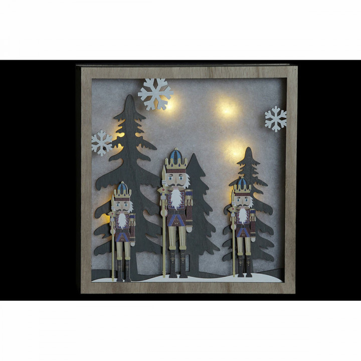 Wall Decoration DKD Home Decor Nutcracker MDF Wood (2 pcs) (30 x 4.5 x 30 cm)