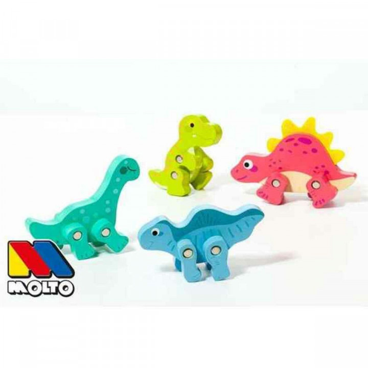 Set van Dinosaurussen Moltó 21295 4 Onderdelen