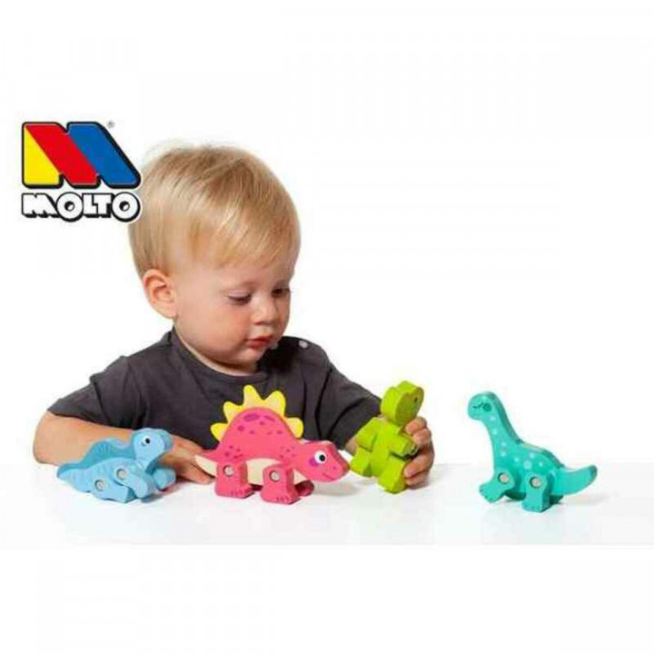 Set van Dinosaurussen Moltó 21295 4 Onderdelen