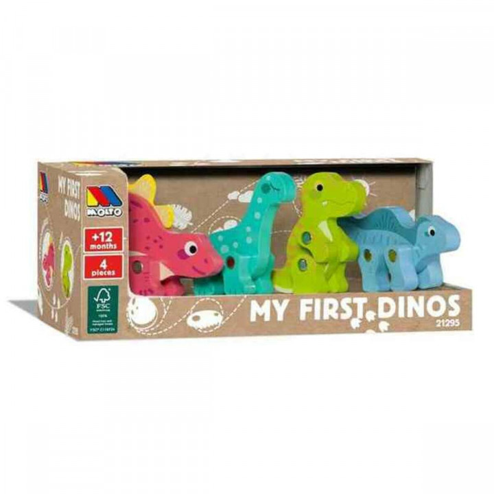 Set de Dinosaurios Moltó 21295 4 Piezas