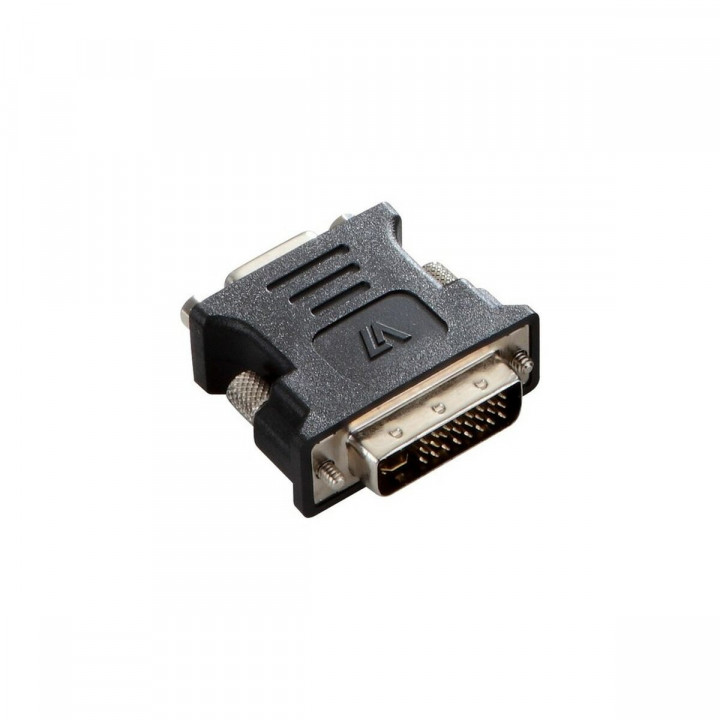 Adaptador DVI-I a VGA V7 V7E2DVIIMVGAFADPTR2N Negro