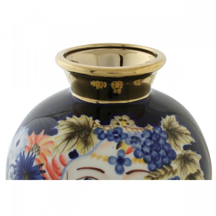 Vaas DKD Home Decor Porselein Zwart Shabby Chic (19 x 19 x 23 cm)