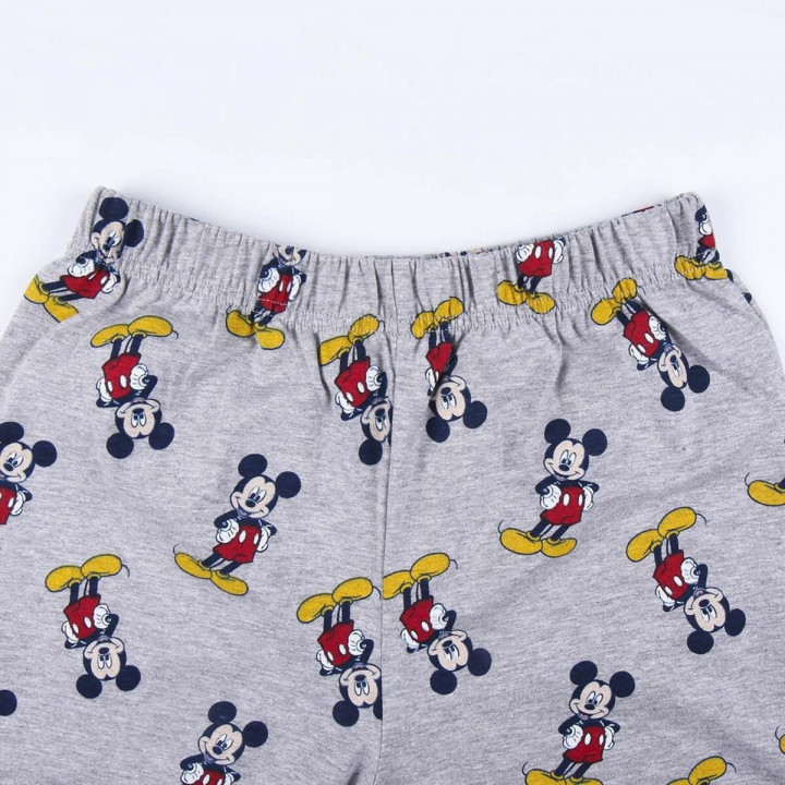 Pijama de Verano Mickey Mouse Gris