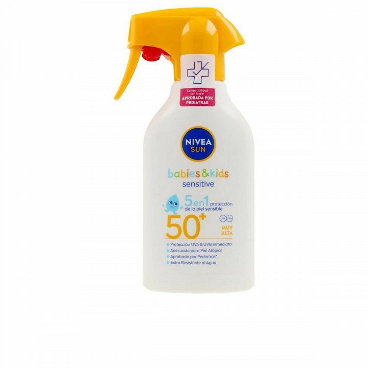 Zonnebrandspray voor Kinderen Nivea Sun Kids Sensitive Spf 50+ 270 ml