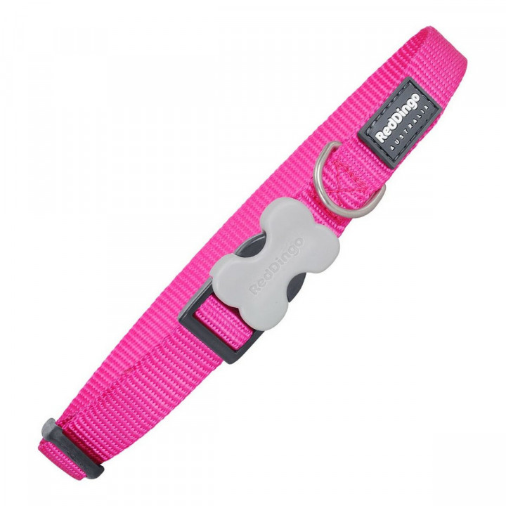 Collier pour Chien Red Dingo Lisse Fuchsia 24-37 cm