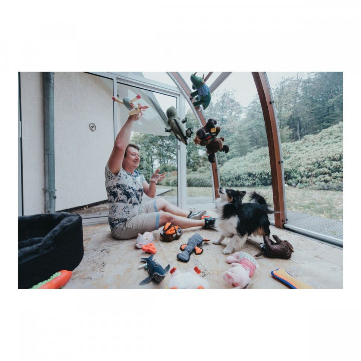 Kuscheltier für Hunde Hunter Weiß Polyester Möwe