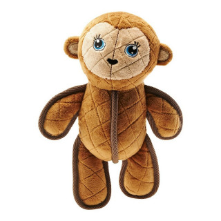Jouet pour chien en peluche Hunter Togh Toys Marron Polyester Singe 25 cm