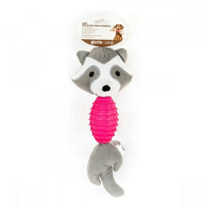Dog chewing toy Gloria Zar with sound Polyester Eva Rubber polypropylene Racoon