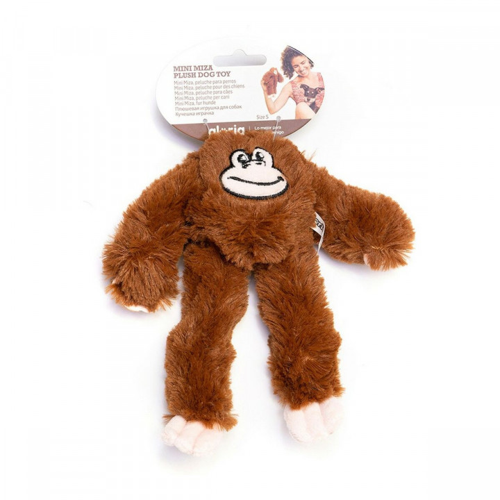 Knuffel voor honden Gloria Miza Bruin Polyester Polypropyleen Aap