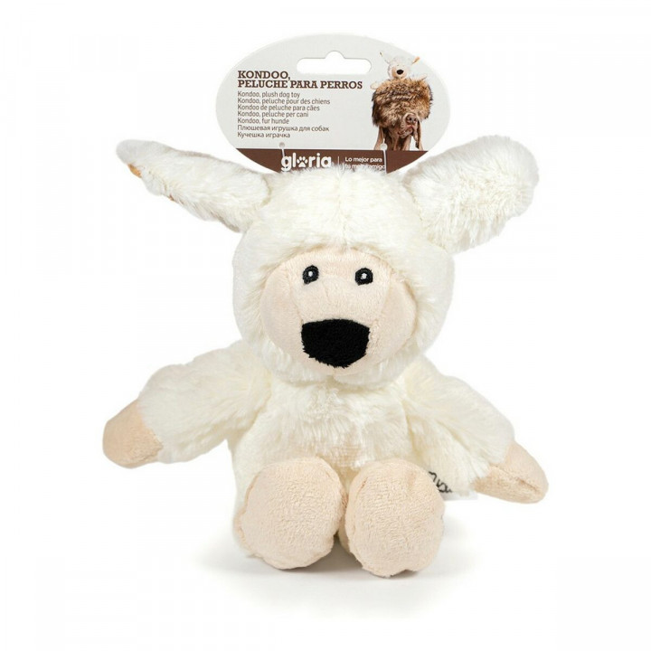 Jouet pour chien en peluche Gloria Kondoo Blanc Polyester polypropylène Mouton