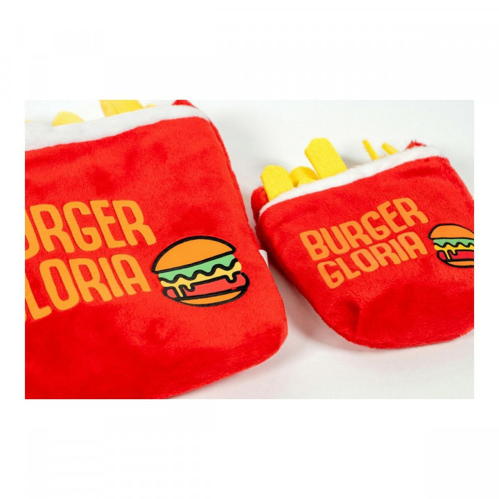 Peluche per cani Gloria Rosso Poliestere polipropilene Patate Fritte