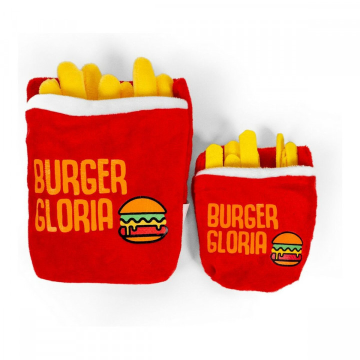 Knuffel voor honden Gloria Rood Polyester Polypropyleen Friet