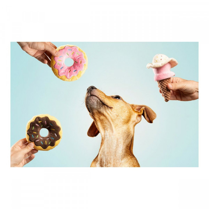 Knuffel voor honden Gloria Gloicecream Multicolour Polyester Polypropyleen IJs 9 x 9 x 17 cm