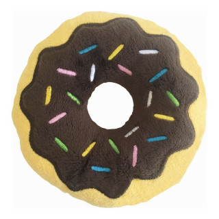 Knuffel voor honden Gloria 3 x 5 x 14 cm Chocolade Donut Bruin