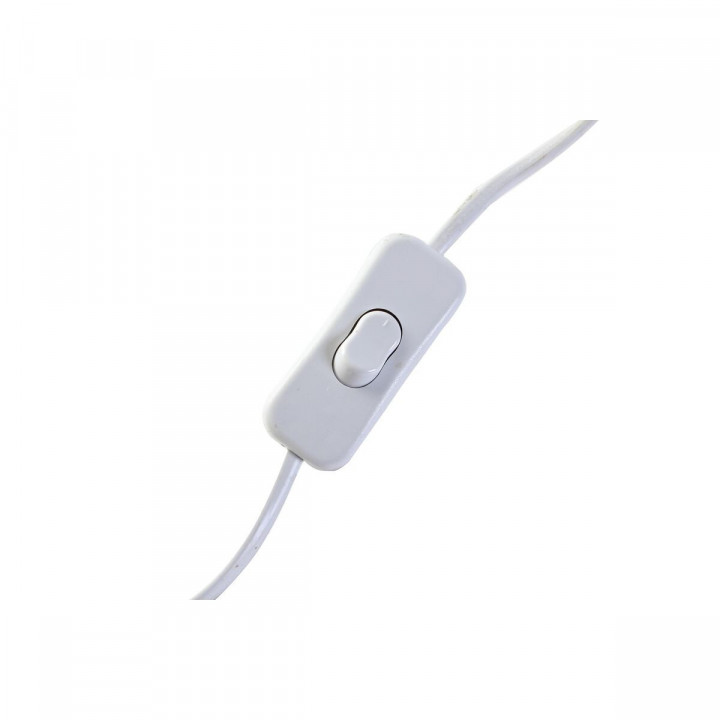 Desk lamp DKD Home Decor White Brown Mango wood 50 W 220 V 33 x 12 x 41 cm