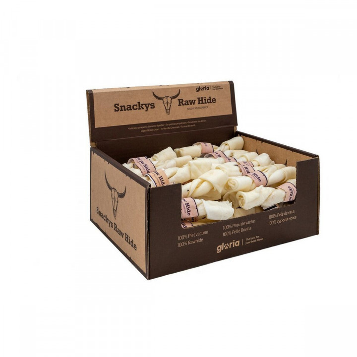 Snack per Cani Twin Stick Gloria Snackys Rawhide Carne di vitello 1,8 x 12,5 cm 45 Unità