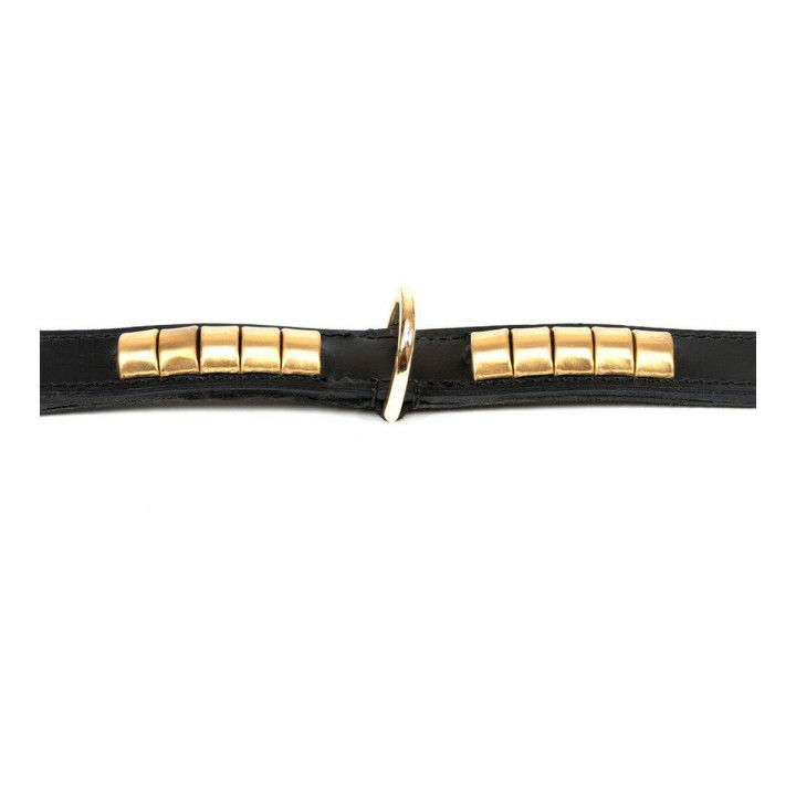 Hundehalsband Gloria Duna Schwarz Gold 55 cm (55 x 2.5 cm)