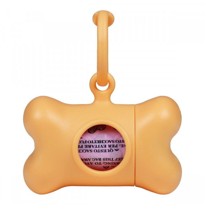 Hondetas Dispenser United Pets Bon Ton Nano Classic Hond Oranje Gerecycled plastic (6 x 3 x 4 cm)