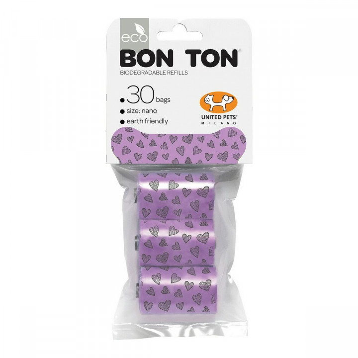 Hygiënezakjes United Pets Bon Ton Nano Hond Paars (3 x 10 uds)