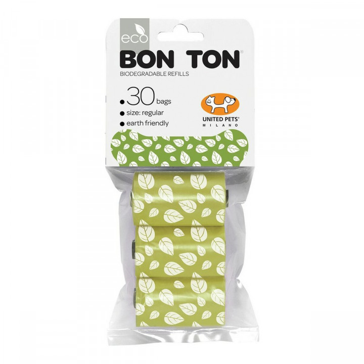 Hygiënezakjes United Pets Bon Ton Regular Hond Groen (3 x 10 uds)