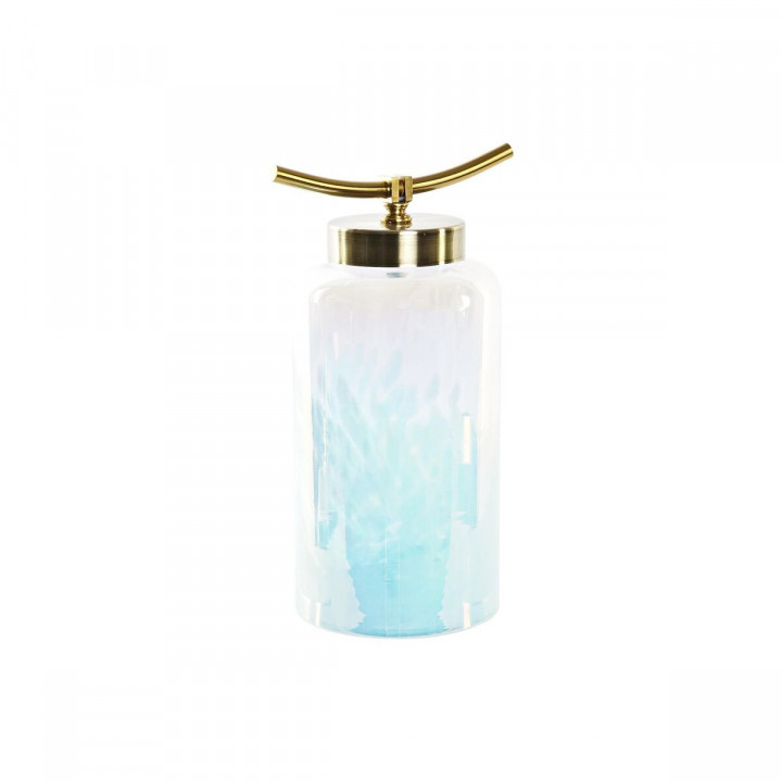 Vaso DKD Home Decor Azzurro Dorato Metallo Cristallo Mediterraneo 19 x 15 x 33 cm