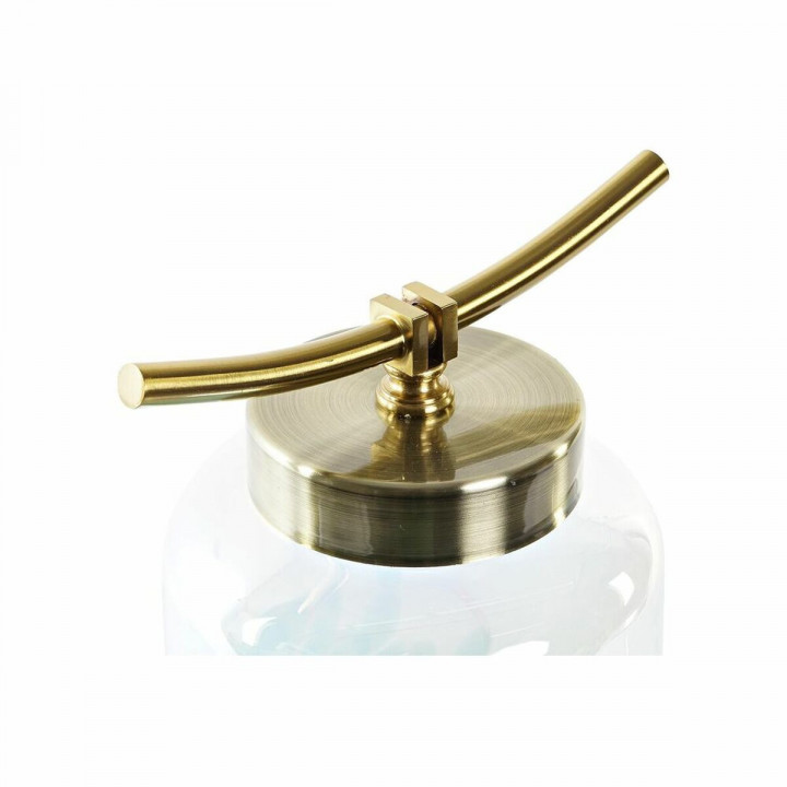 Vase DKD Home Decor Blau Gold Metall Kristall Mediterraner 19 x 15 x 33 cm