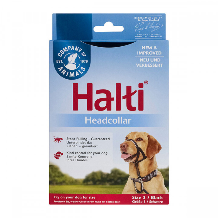 Trainingshalsbanden voor honden Company of Animals Halti Zwart Muilkorf (40-54 cm)