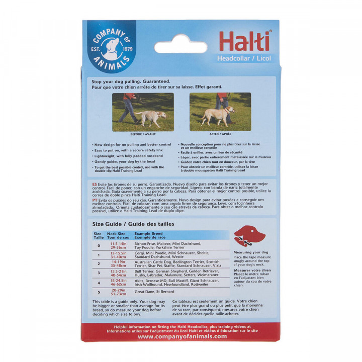 Trainingshalsbanden voor honden Company of Animals Halti Zwart Muilkorf (35-48 cm)