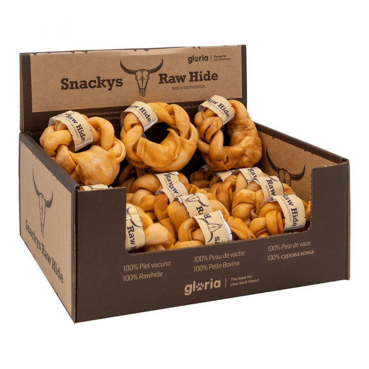 Dog Snack Gloria Snackys Rawhide Honey Braiding Donut