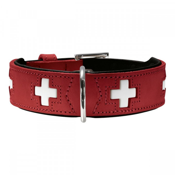 Hondenhalsband Hunter Swiss Rood/Zwart (24-28.5 cm)