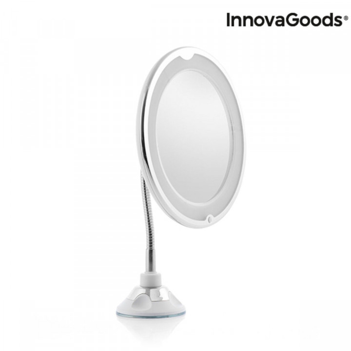 LED-Vergrößerungsspiegel mit flexiblem Arm und Saugnapf Mizoom InnovaGoods IG814786 Weiß Glas (Restauriert B)