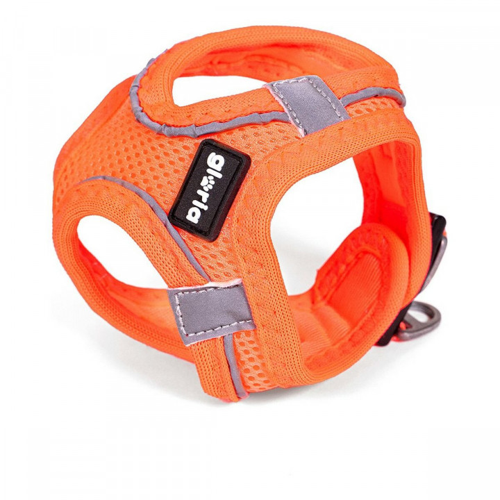 Hondentuigje Gloria Air Mesh Trek Star Verstelbaar Oranje Maat XXXS (18-20 cm)