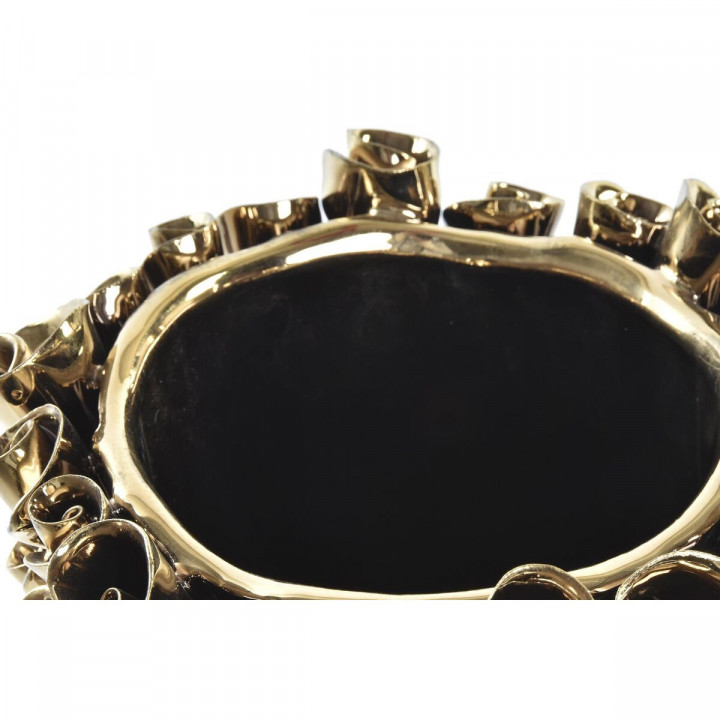 Vase DKD Home Decor Porzellan Gold Moderne (18 x 18 x 23 cm) (18 x 18 x 21 cm)