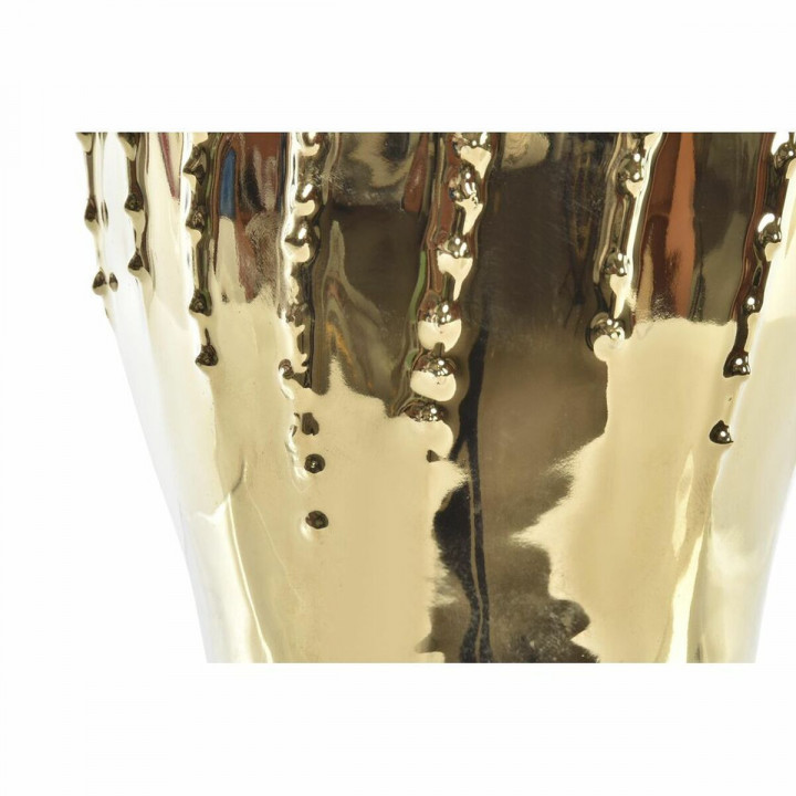 Vase DKD Home Decor Porzellan Gold Moderne (18 x 18 x 23 cm) (18 x 18 x 21 cm)