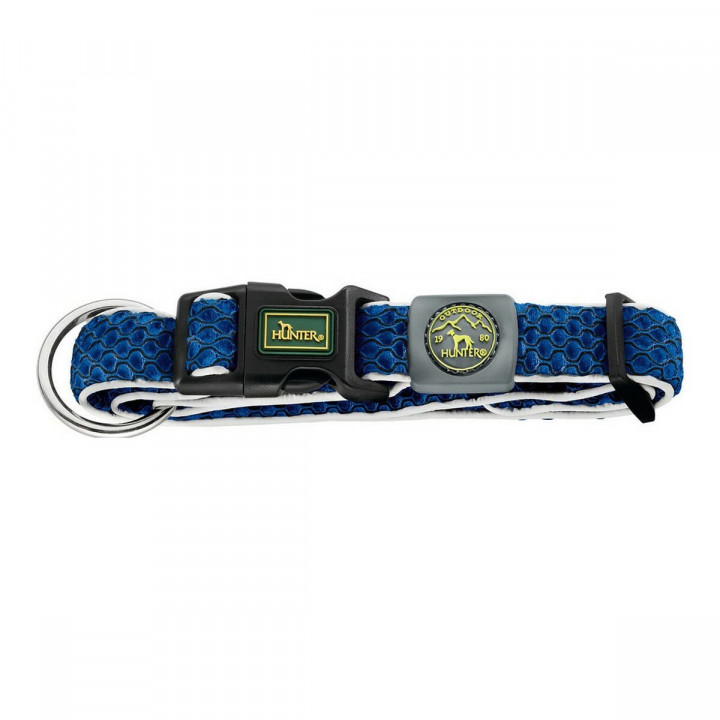 Hondenhalsband Hunter Plus Draad Blauw Maat L Blue (40-60 cm)