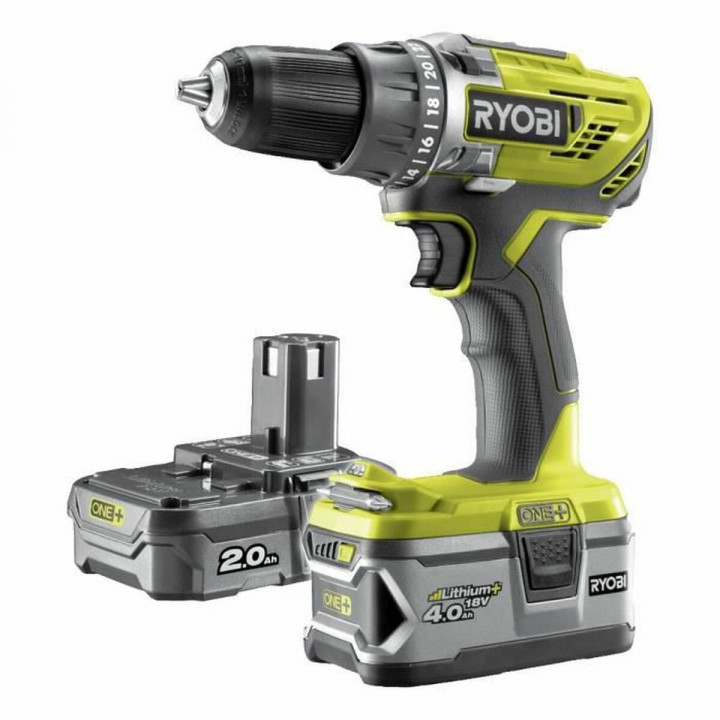 Set met boor en accessoires Ryobi RCK184C-242S